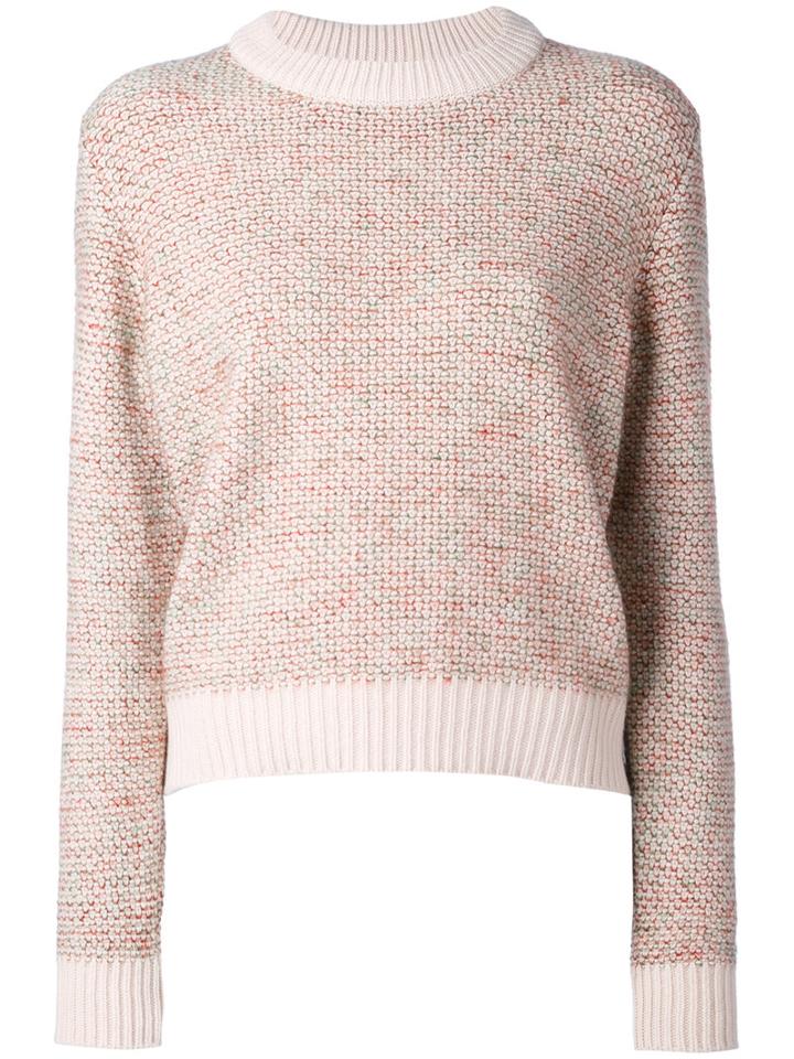 Chloé - Knitted Sweater - Women - Acrylic/polyamide/cashmere/wool - M, Pink/purple, Acrylic/polyamide/cashmere/wool