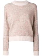 Chloé - Knitted Sweater - Women - Acrylic/polyamide/cashmere/wool - M, Pink/purple, Acrylic/polyamide/cashmere/wool