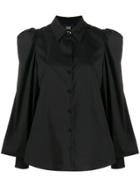 Cavalli Class Bell Sleeve Shirt - Black
