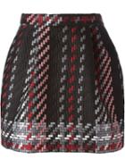 P.a.r.o.s.h. Brocade Short Skirt, Women's, Black, Polyester