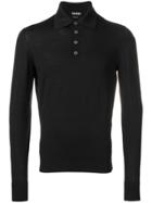 Tom Ford Long-sleeved Polo Shirt - Black