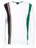 Ps By Paul Smith Block Stripe Jersey Top - White