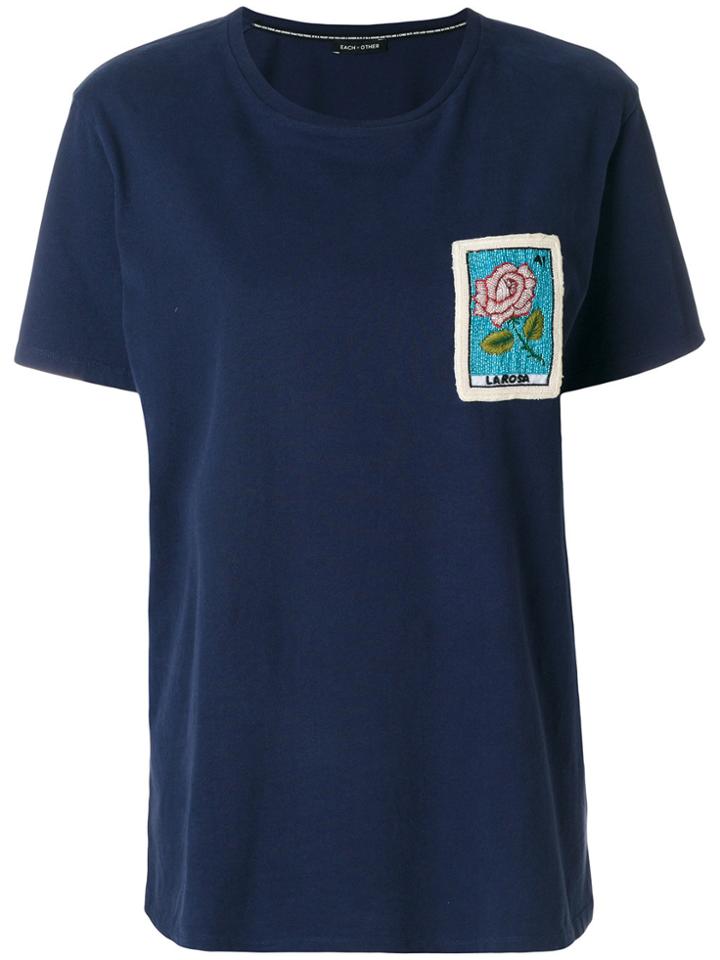 Each X Other Embroidered T-shirt - Blue