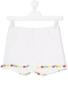 Baby Dior Teen Pompom-embellished Shorts - White