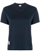 Thom Browne Slide Slits Relaxed Navy Tee - Blue