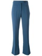 Fendi Bootcut Trousers, Women's, Size: 38, Blue, Spandex/elastane/virgin Wool