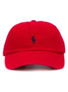 Polo Ralph Lauren Embroidered Logo Baseball Cap, Men's, Red, Cotton