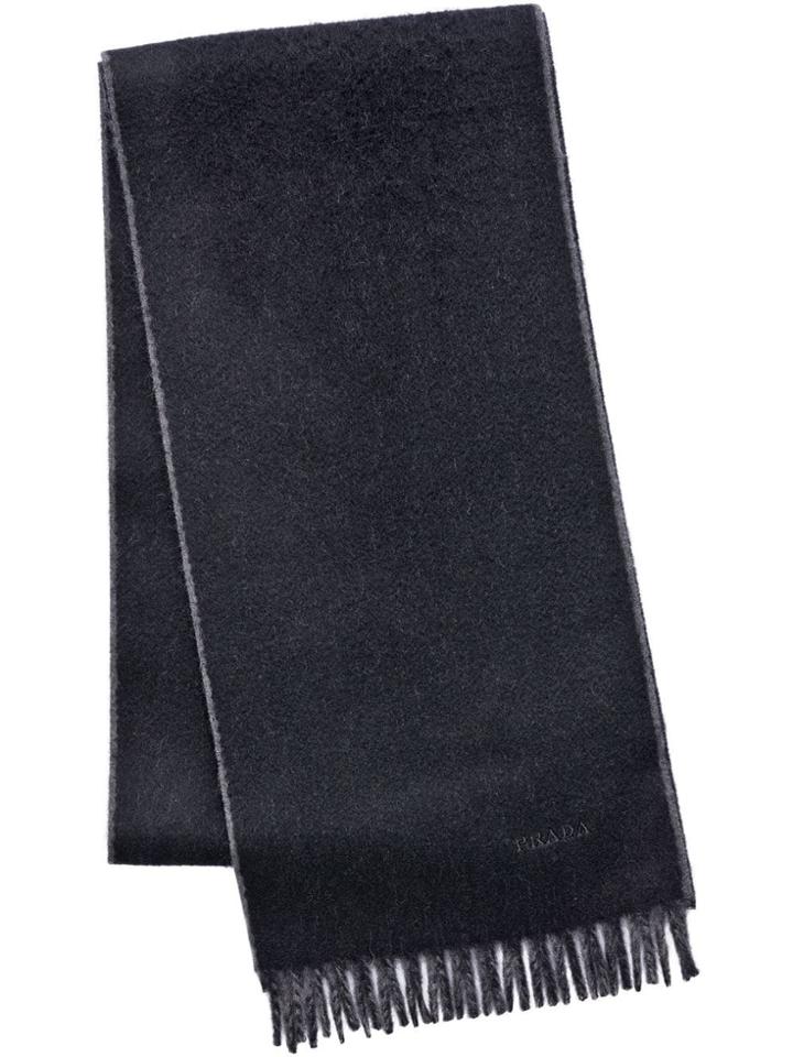 Prada Double Cashmere Scarf - Black