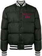 Gucci Embroidered Padded Bomber Jacket - Black