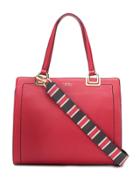 Tosca Blu Contrast Stitching Shoulder Bag - Red