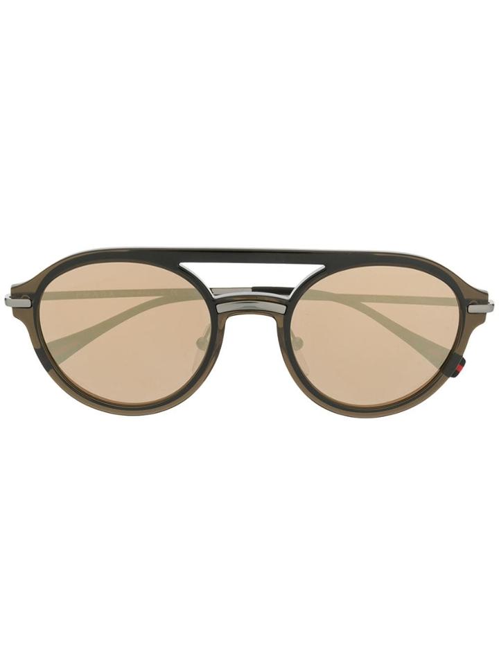 Prada Eyewear Double Bridge Sunglasses - Brown