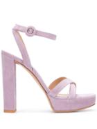 Gianvito Rossi Crossover Strap Sandals - Purple