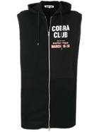 Mcq Alexander Mcqueen Cobra Club Sleeveless Hoodie - Black