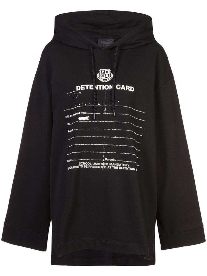 Fenty X Puma Graphic Print Hoodie - Black