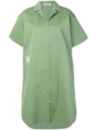 Jil Sander Zipped Shirt Dress - Green