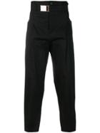 Balmain High-waisted Trousers - Black