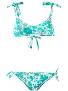 Emmanuela Swimwear - Painted Tree Print Bikini - Women - Polyamide/spandex/elastane - S, Green, Polyamide/spandex/elastane