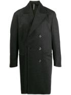 Low Brand Double Breasted Straight Coat - Grey