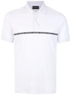 Emporio Armani Jacquard Logo Polo Shirt - White