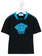 Young Versace Medusa Print T-shirt, Boy's, Size: 6 Yrs, Blue