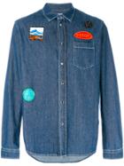 Kenzo Denim Shirt With Patches - Blue