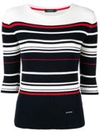 Loveless Striped Knitted Top - Black
