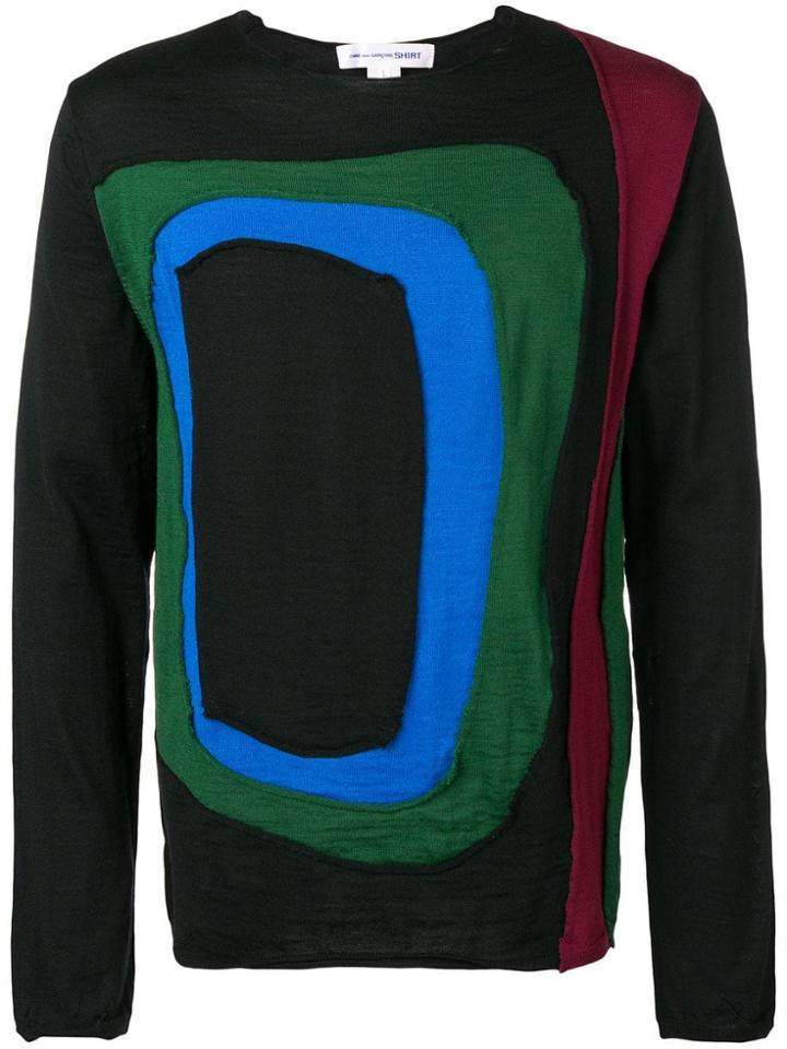 Comme Des Garçons Shirt Cut Out Detail Sweater - Black