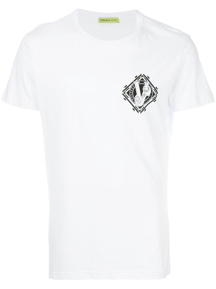 Versace Jeans - Logo Print T-shirt - Men - Cotton - L, White, Cotton
