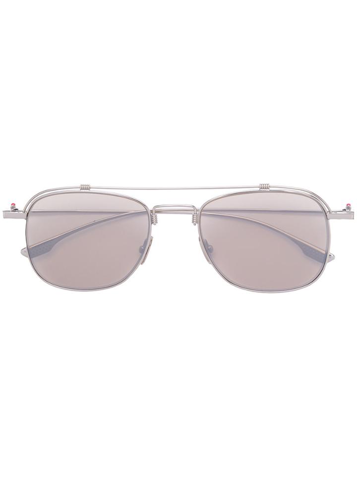 Kiton Tinted Square Sunglasses - Brown