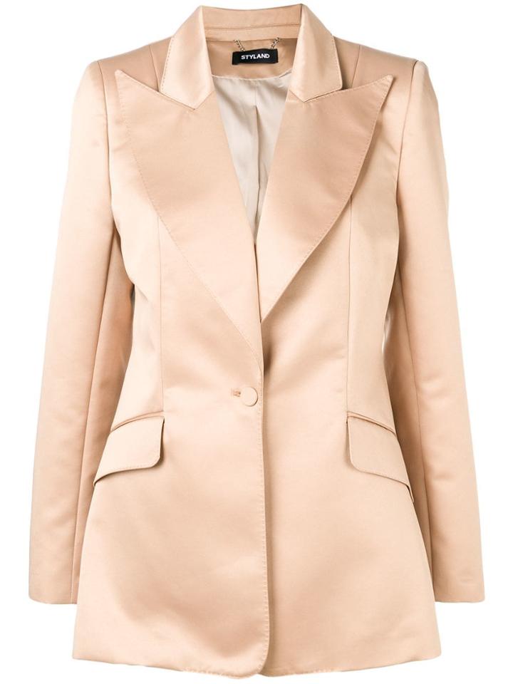 Styland Single-breasted Blazer - Neutrals
