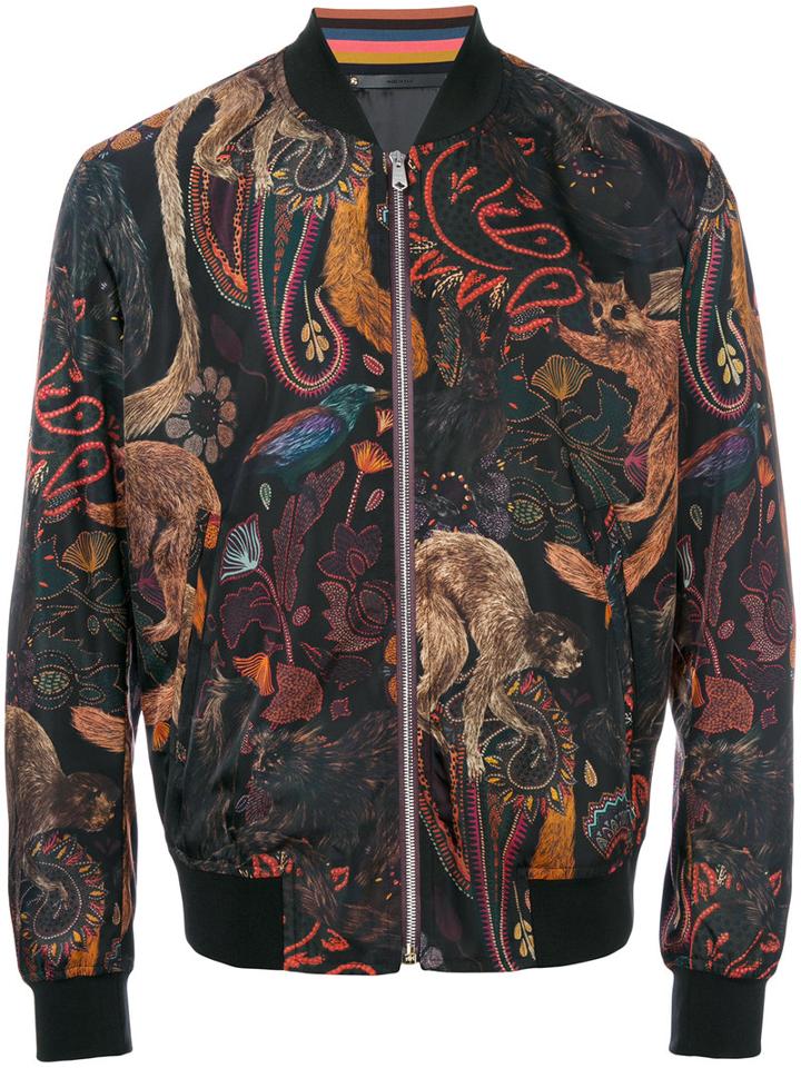 Paul Smith - Paisley Bomber Jacket - Men - Nylon/polyamide/cupro - L, Nylon/polyamide/cupro
