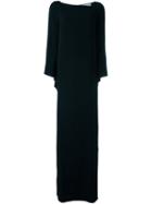 Gianluca Capannolo Lateral Slits Long Dress, Women's, Size: 44, Black, Acetate/viscose