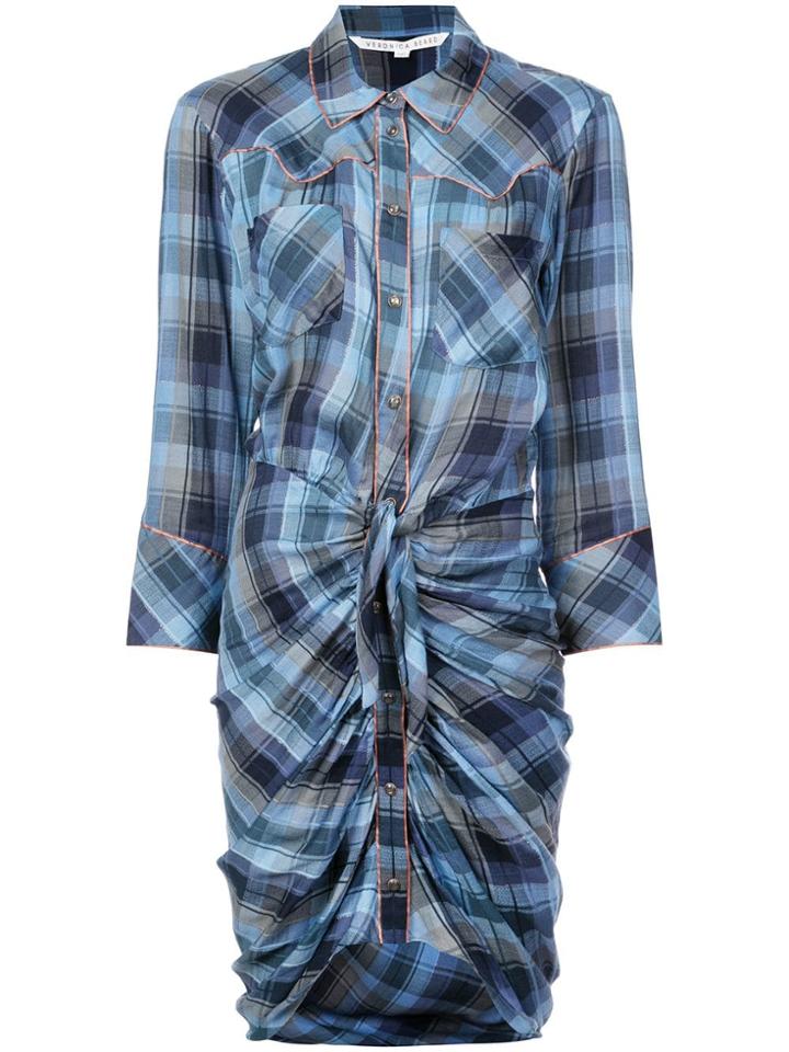 Veronica Beard Shirt Dress - Blue