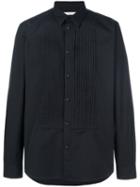 Givenchy - Pleated Bib Shirt - Men - Cotton - 40, Black, Cotton