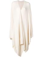 The Row Long Draped Cardigan - Neutrals