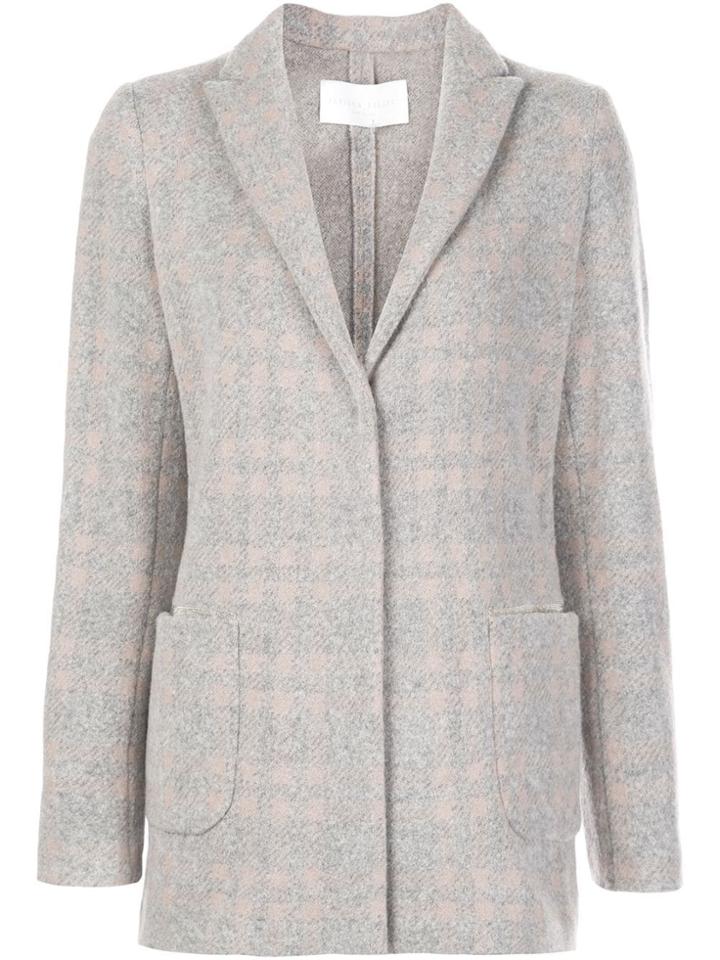 Fabiana Filippi Fitted Checked Blazer - Grey
