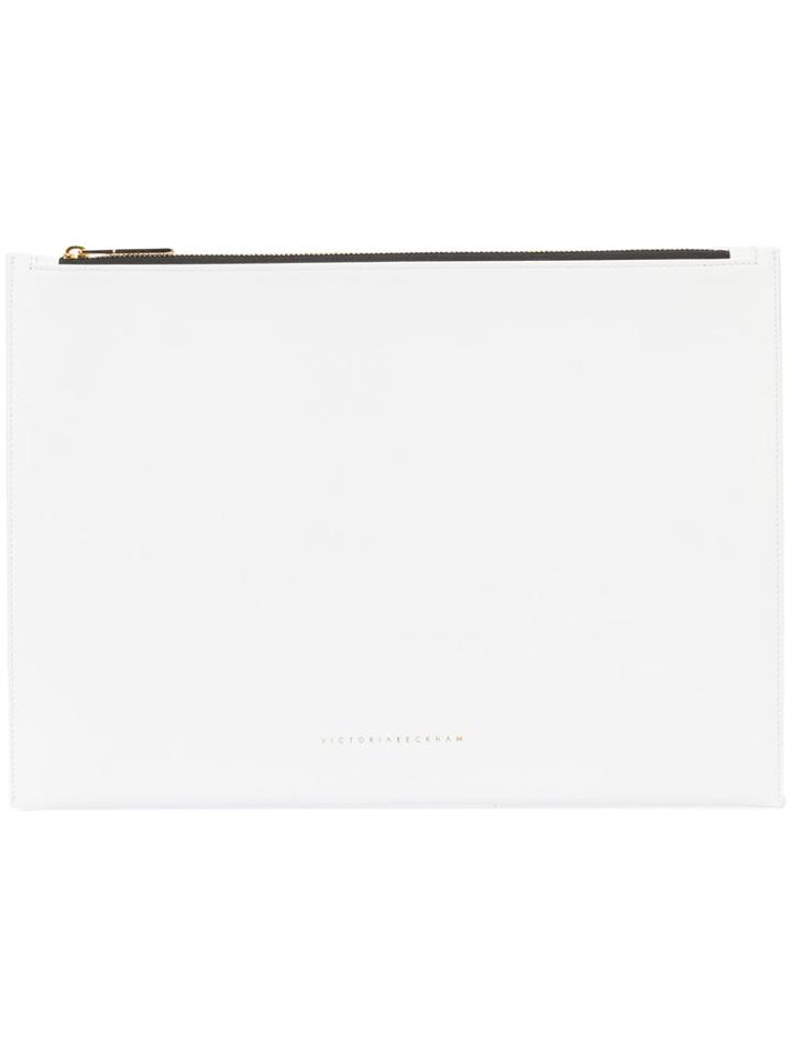 Victoria Beckham Pouch Clutch Bag - White