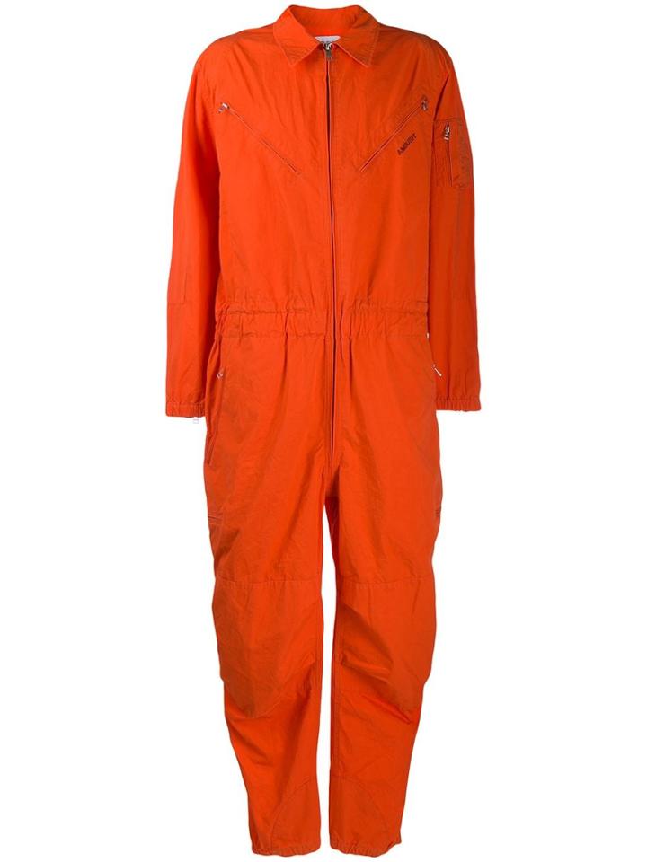 Ambush Zip Detail Jumpsuit - Orange