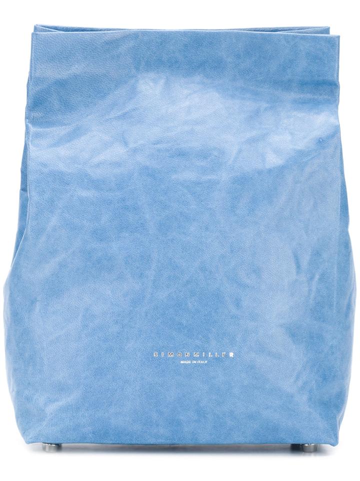 Simon Miller Paper Bag Clutch - Blue