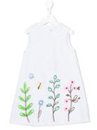 Simonetta Embroidered Flower Dress, Toddler Girl's, Size: 5 Yrs, White