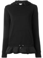 Moncler Layered Hoodie, Women's, Size: Xs, Black, Cotton/polyester