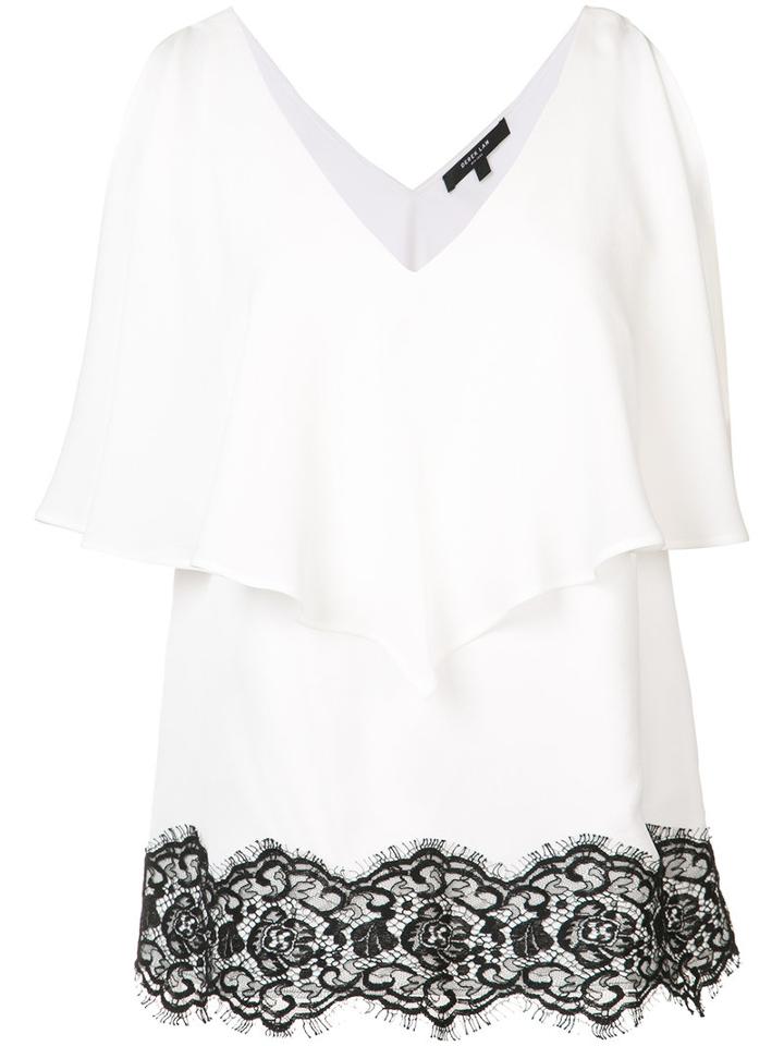 Derek Lam - Lace Detail Ruffled Blouse - Women - Silk - 40, Women's, White, Silk