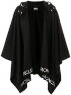 Moncler Logo Trim Cape - Black