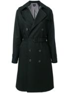 A.p.c. Belted Trench Coat - Black