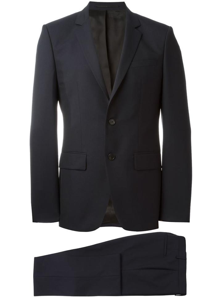 Givenchy Two Piece Suit, Men's, Size: 50, Blue, Cotton/acetate/cupro/wool