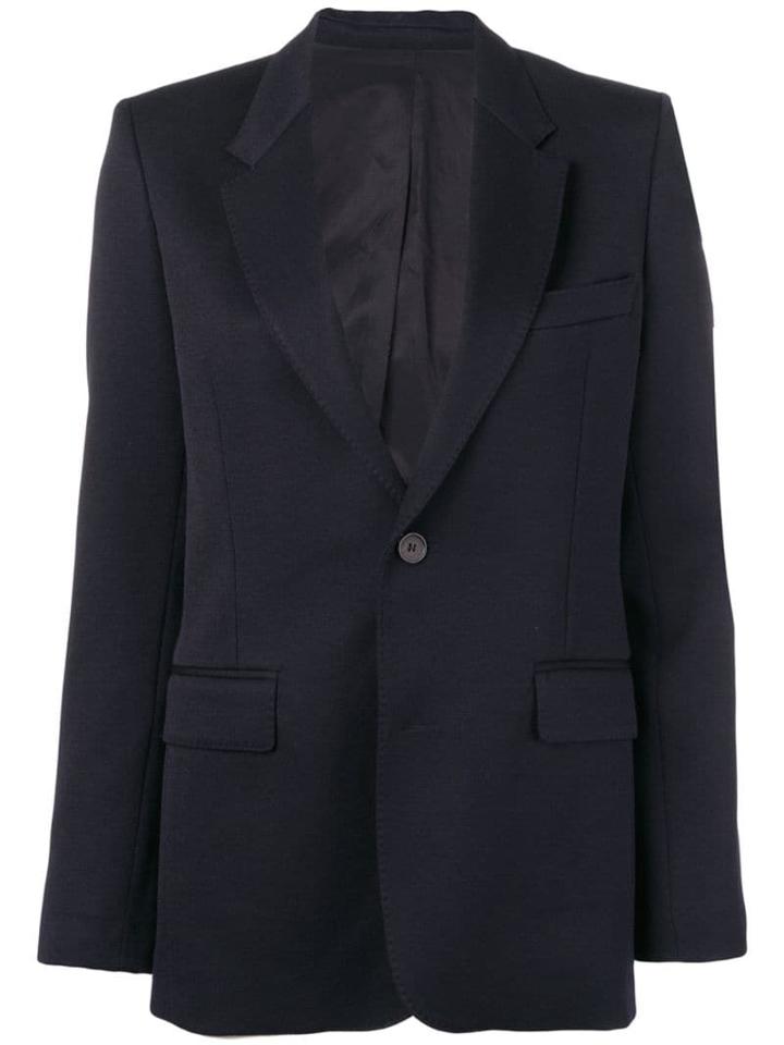 Ami Paris Women's Lined Two Buttons Jacket - Blue