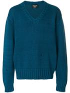 Calvin Klein 205w39nyc Ripped Hole Jumper - Blue