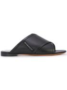 Givenchy Crossover Flat Sandals - Black
