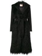 Twin-set Long Belted Coat - Black