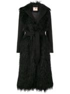 Twin-set Long Belted Coat - Black